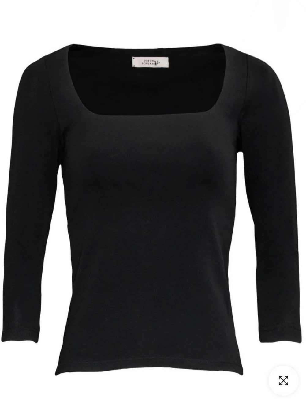 DOROTHEE SCHUMACHER square-neck three-quarter sleeve top